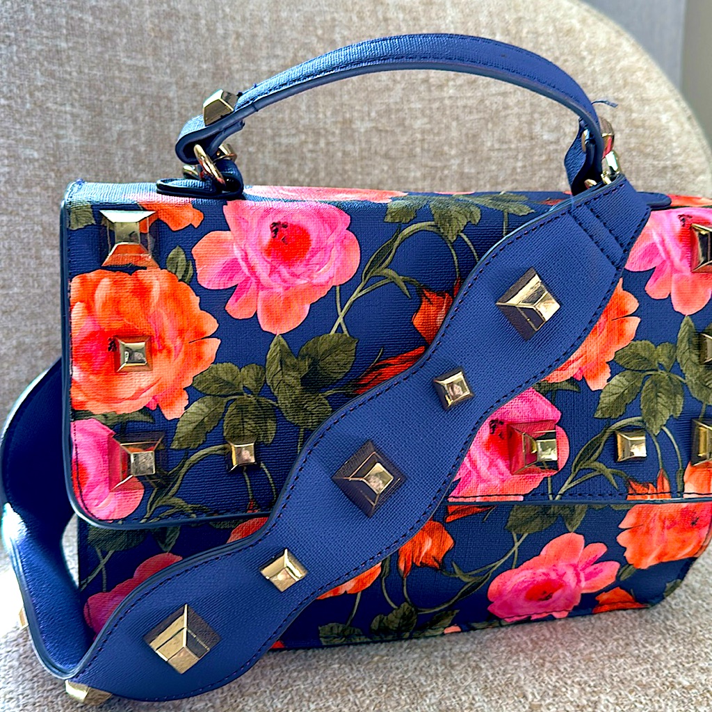 Flowered Stud Bag